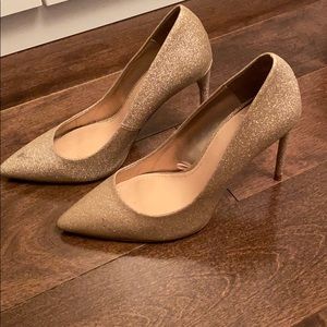 Sparkly gold Zara stilettos size 37